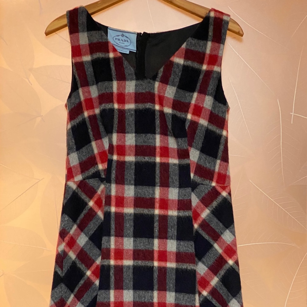Plaid Wool Prada Dress